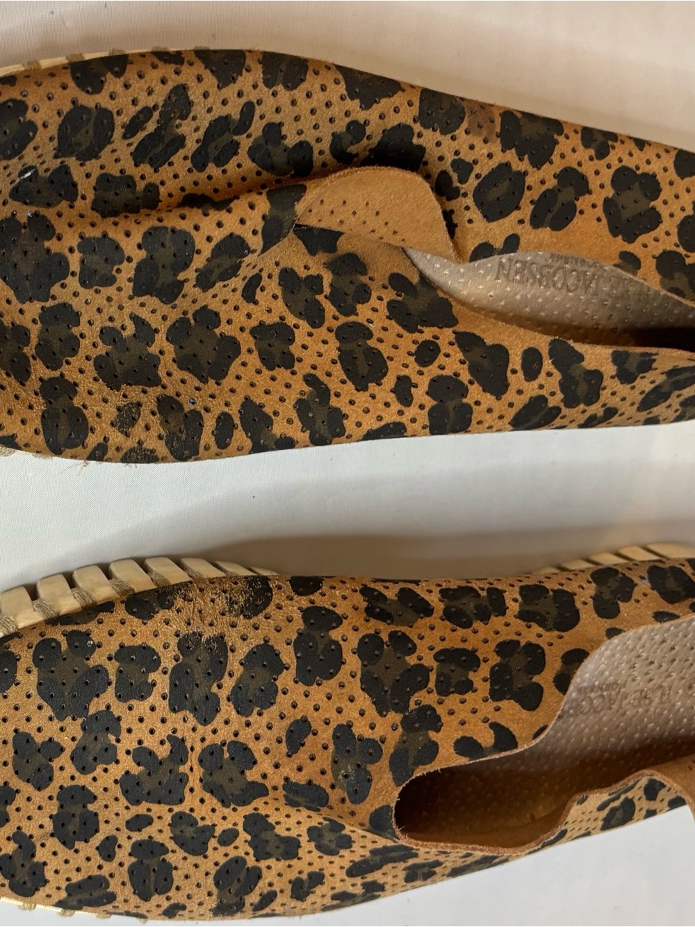 Isla Jacobson Leopard Print Suede Slip-On Sneakers in Brown and Black